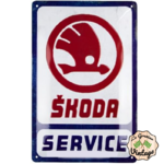 plaque-metal-skoda-service-20x30cm