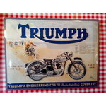 plaque déco publicitaire moto triumph