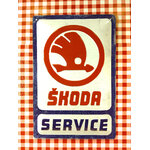 plaque déco publicitaire skoda service