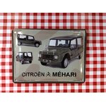plaque déco citroen méhari rétro