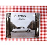 plaque déco vintage ds19 cabriolet