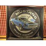 horloge murale publicitaire ford mustang