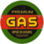 plaque métal premium gas ronde