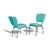 chaise diner us turquoise