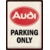 plaque-audi-parking-only