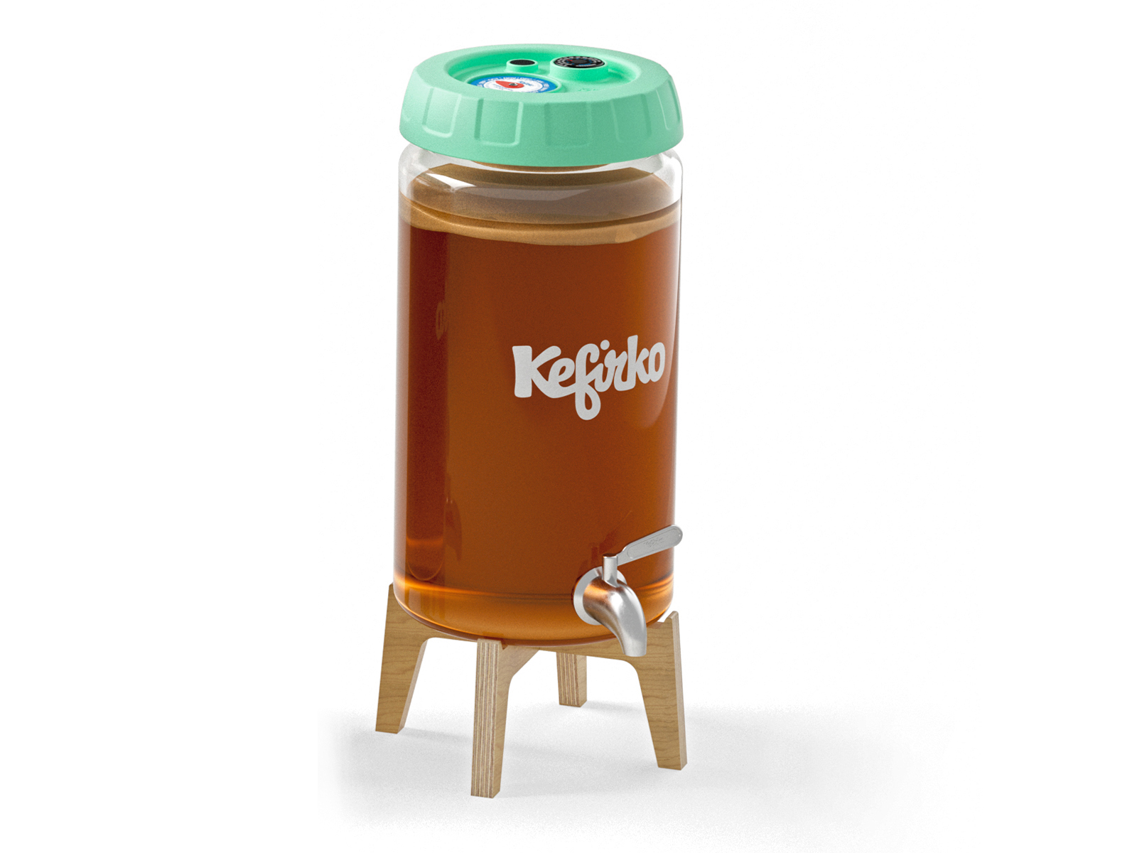 kit kombucha 4 litres vert