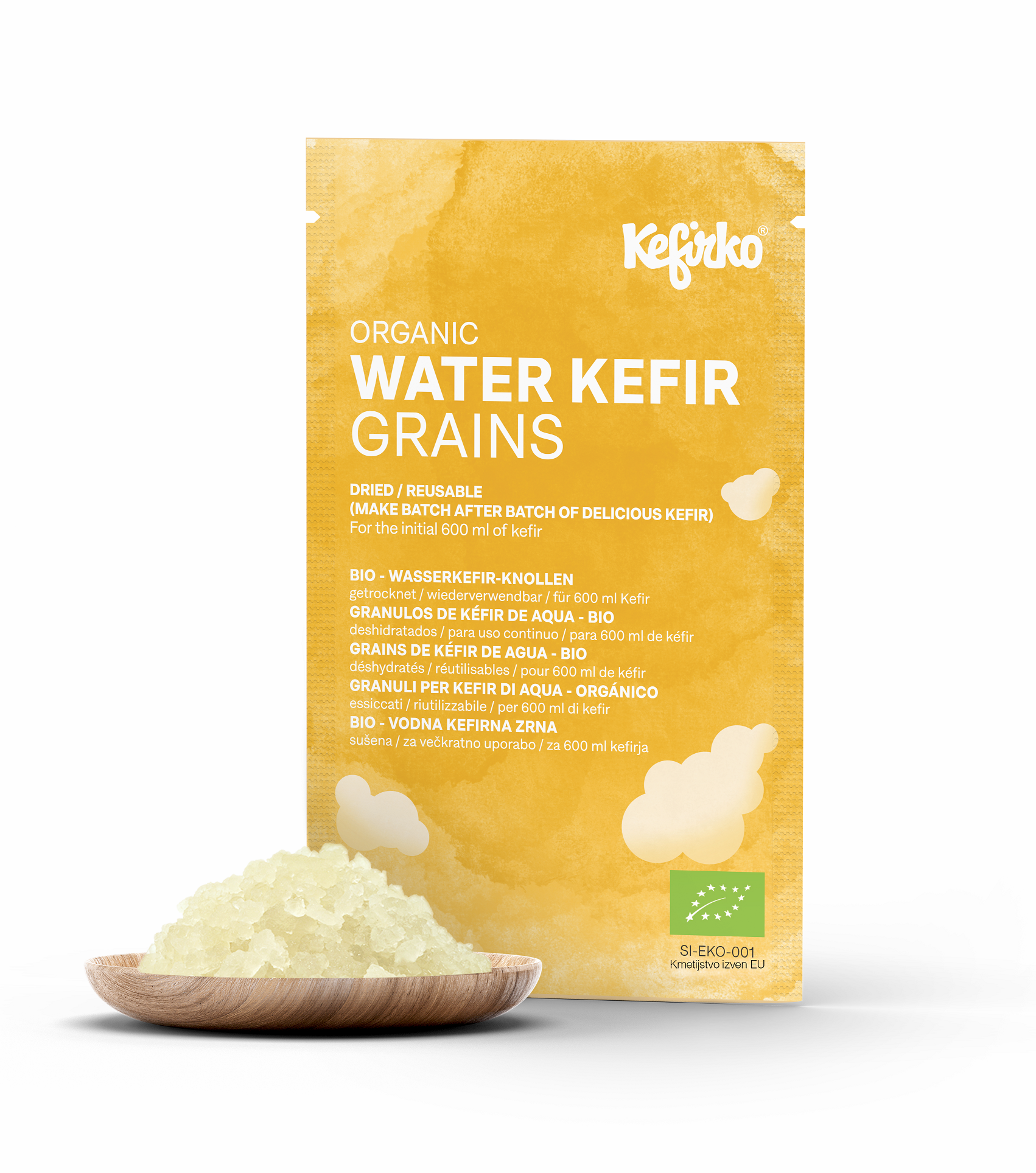 grains kéfir deau