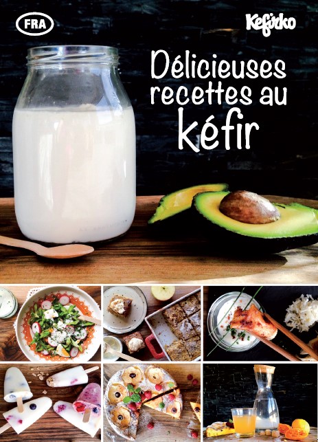 page couverture recettes kéfir