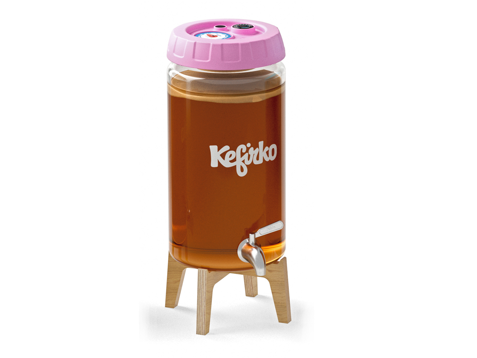 kit kombucha 4L rose