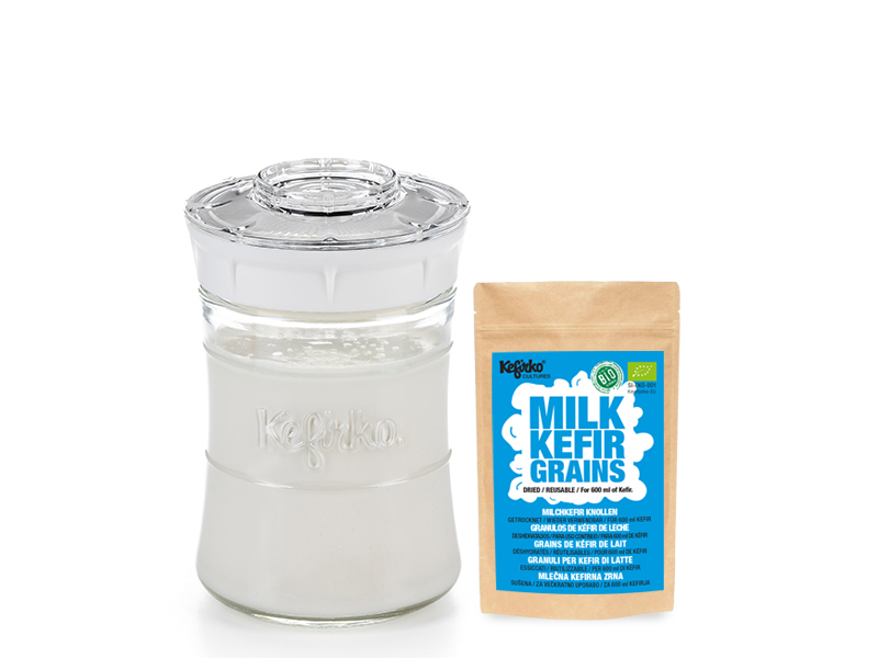 Kit Démarrage Levain Naturel - Bocal En Verre 1000ml, Thermomètre, Spatule, Guide - Cadeau Pour Débutants En Boulange