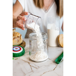 Sourdough Fermenter - Adding Flour - Vertical