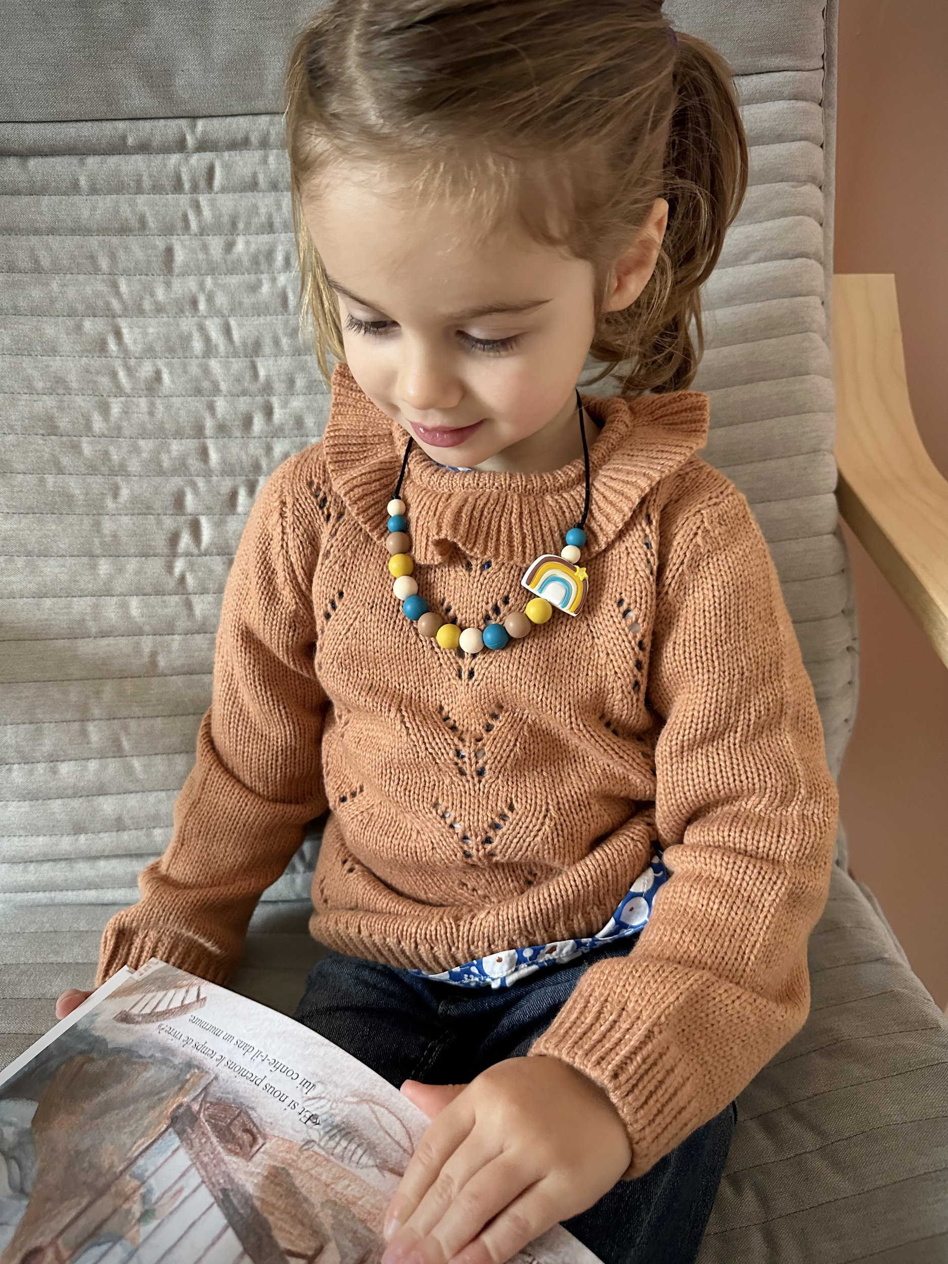 Collier enfant Arc en ciel pep's - Pour enfant/Colliers enfants (+36  mois) - Mawen Materne