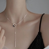 Collier-ras-du-cou-rectangulaire-brillant-en-argent-Sterling-925-cadeau-d-anniversaire-pour-femmes-bijoux