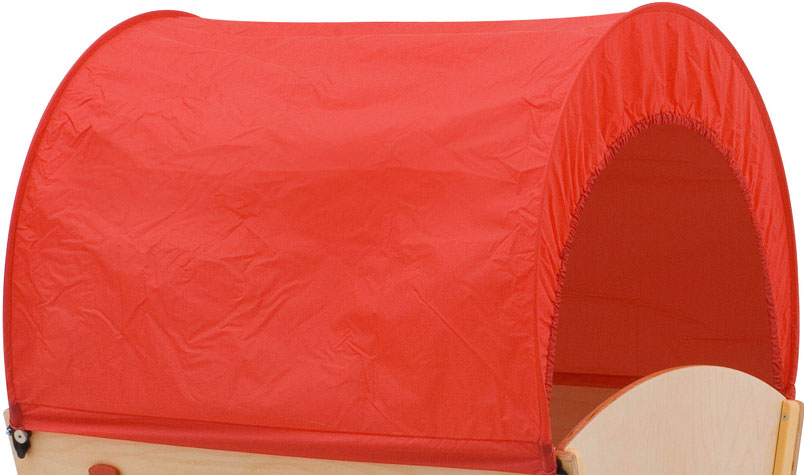 TOITURE ROUGE UNI POUR CHARIOT EN BOIS ECKLA LONG ET LONG FUN LONGUEUR 100 CM