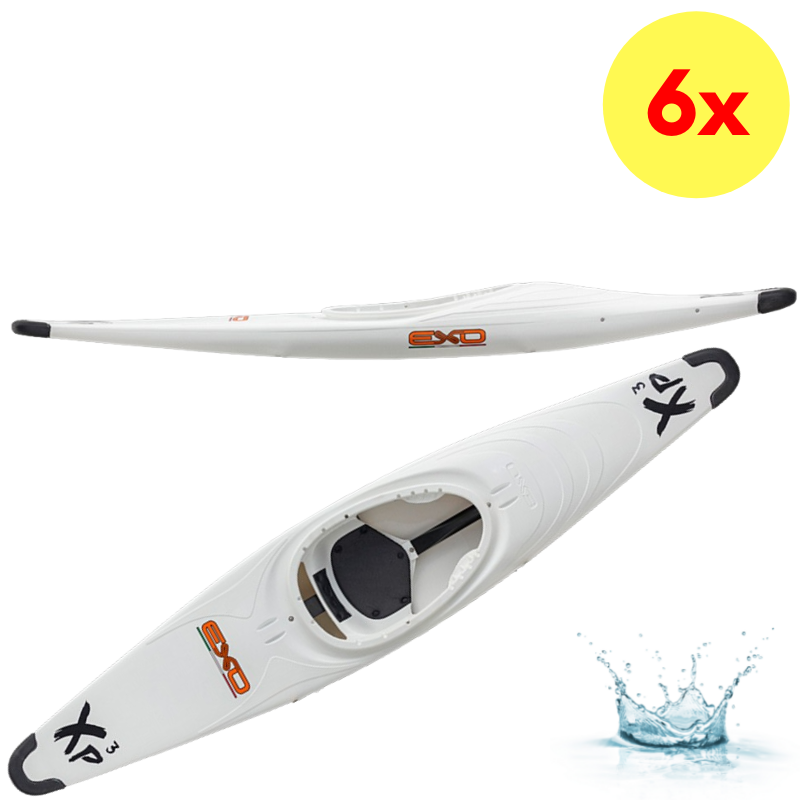 FICHE-BPOL0007LOT6-EXO-LOT DE 6 KAYAKS POLO EXO XP3-BLANC