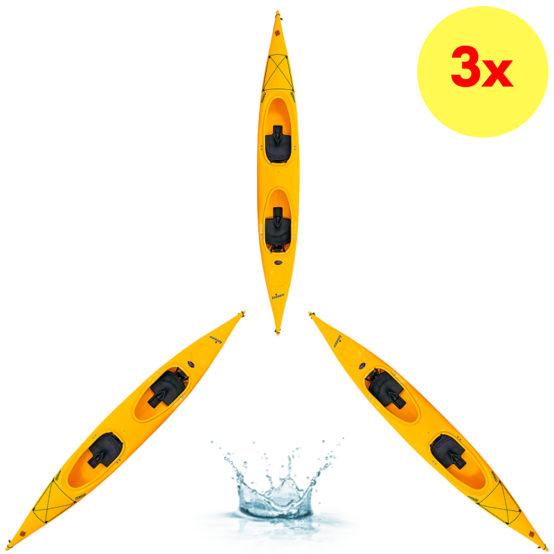 BRAN0203-BASE-LOT3-RAINBOW KAYAKS-LOT DE 3 KAYAKS OASIS TWIN MAX BASE
