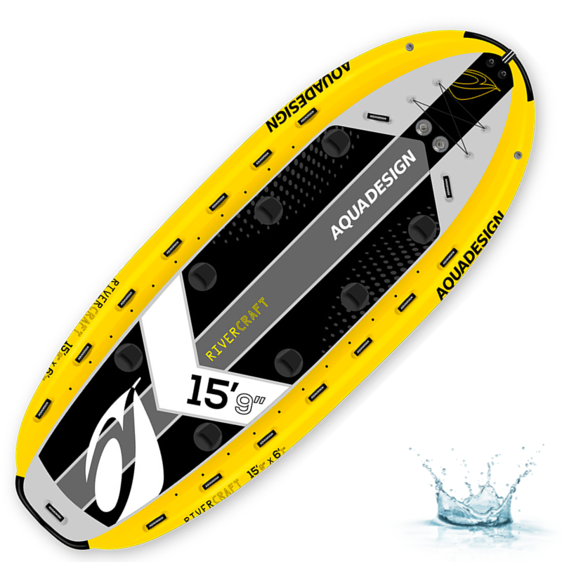 PLANCHE DE STAND UP PADDLE (SUP) GONFLABLE AQUADESIGN RIVER CRAFT 15\'9
