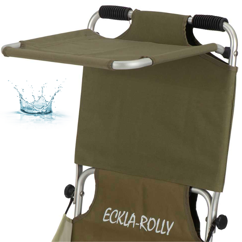 TGEN0050-ECKLA-PARE-SOLEIL  PARE-VENT POUR CHARIOT ECKLA BEACH-ROLLY-VERT-OLIVE