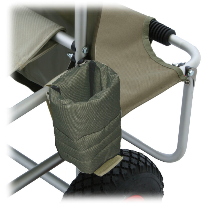 TGEN0052-ECKLA-PORTE-BOUTEILLE POUR CHARIOTS ECKLA BEACH-ROLLY ET MULTI-ROLLY-VERT-OLIVE-2