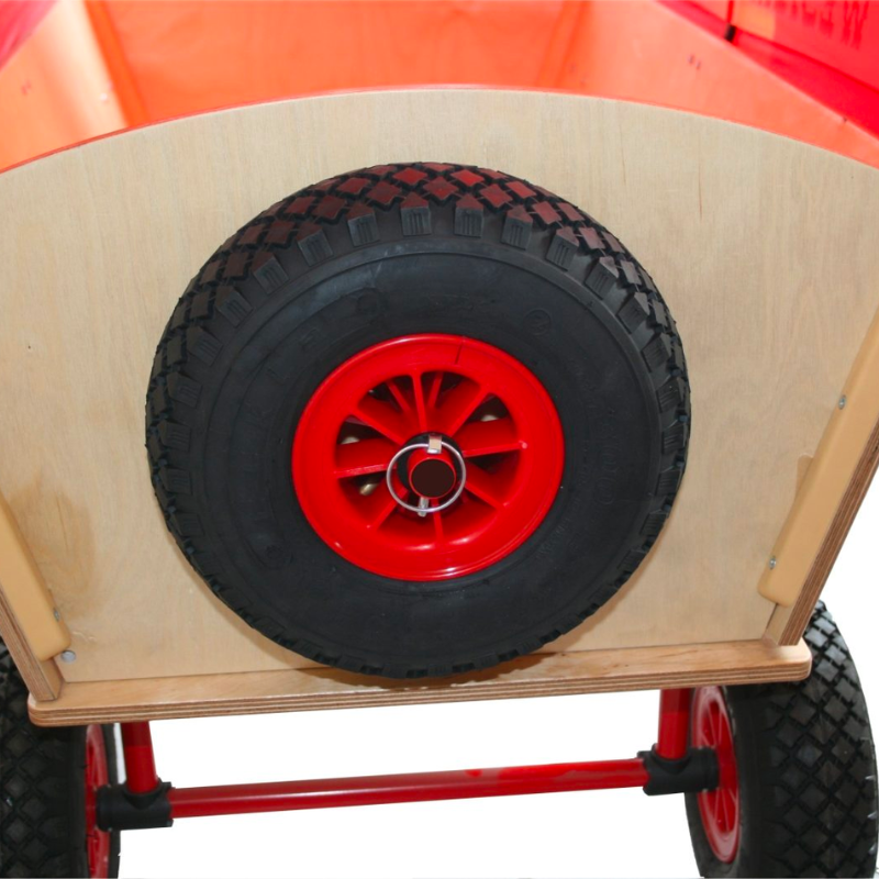 TGEN0063-ECKLA-ROUE DE SECOURS AVEC SUPPORT POUR CHARIOTS EN BOIS ECKLA-GONFLABLE-PALIER-LISSE