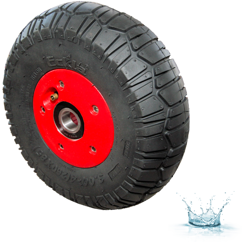 TGEN0375-ECKLA-ROUE GONFLABLE DIAMETRE 260 MM - ROULEMENT A BILLES - PROFIL N°2-07147