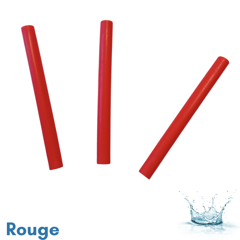 AGEN0319-ROUGE-3X-PRIJON-BATONNETS DE REPARATION POLYETHYLENE HTP - MAGENTA (PAQUET DE 3 PIECES)