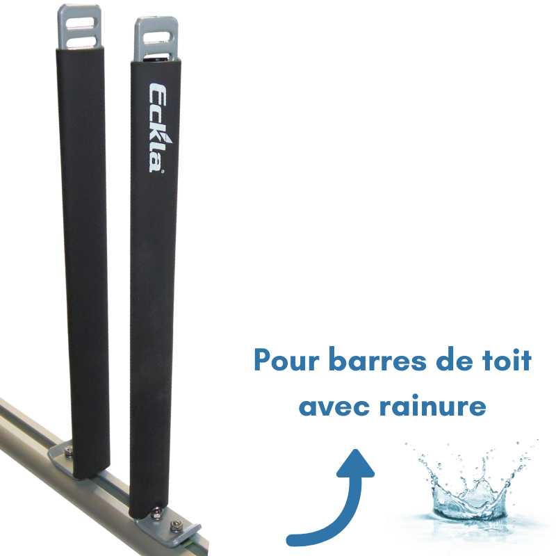 TGEN0006-H40-RAIN-ECKLA-PAIRE DE PORTANTS VERTICAUX HAUTEUR 40 CM POUR BARRES DE TOIT AVEC RAINURE - 2