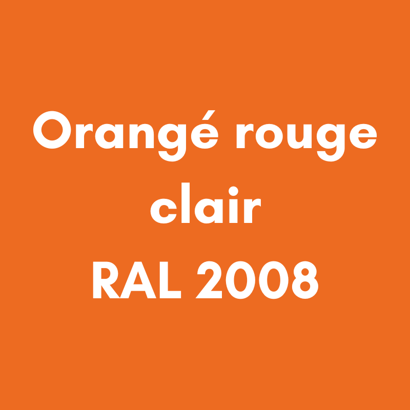 ORANGE ROUGE CLAIR RAL 2008