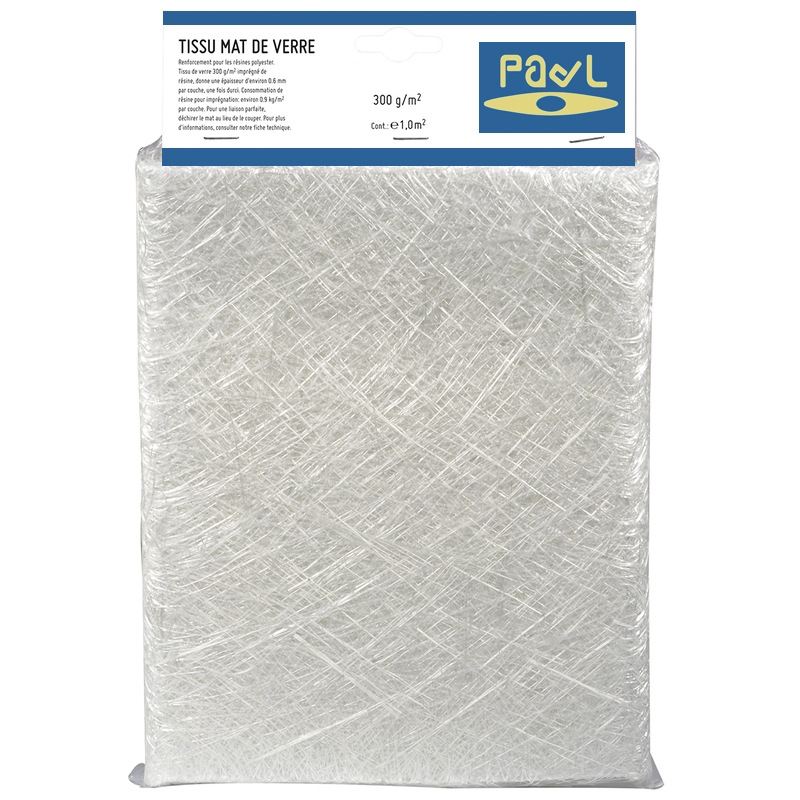 TISSU MAT DE VERRE 300 G/M2 - 1M²