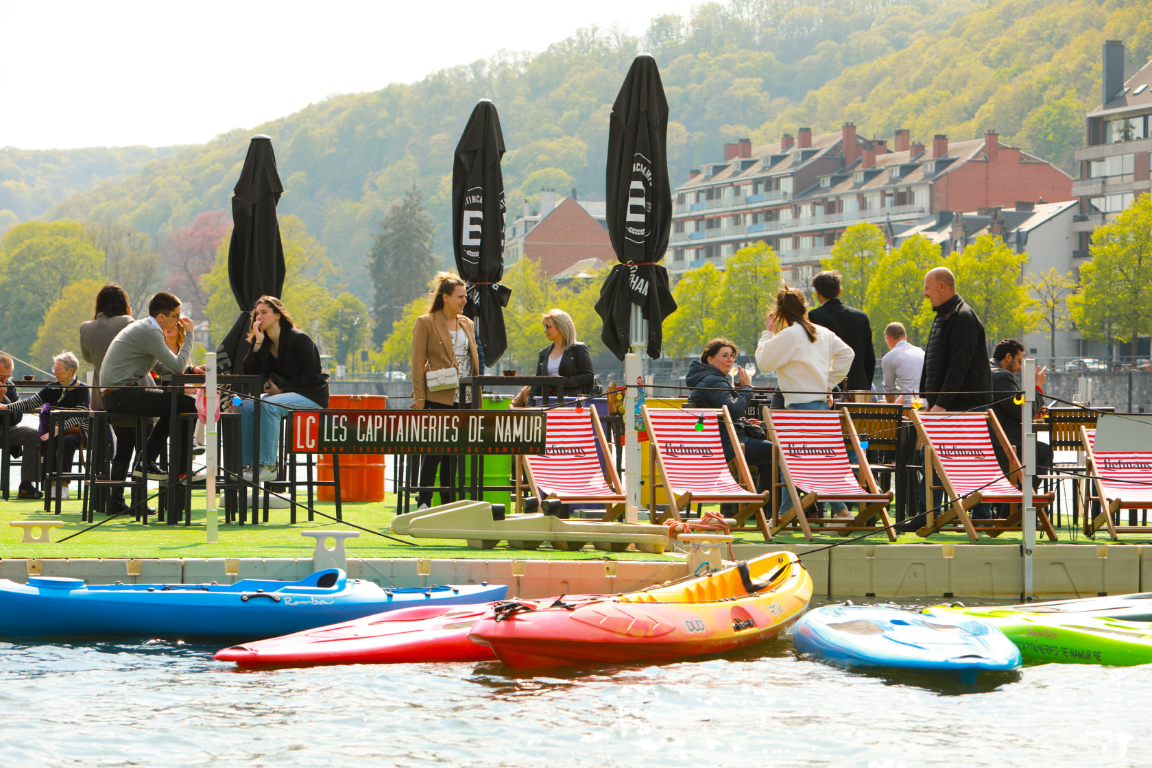 capitaineries namur sups kayaks
