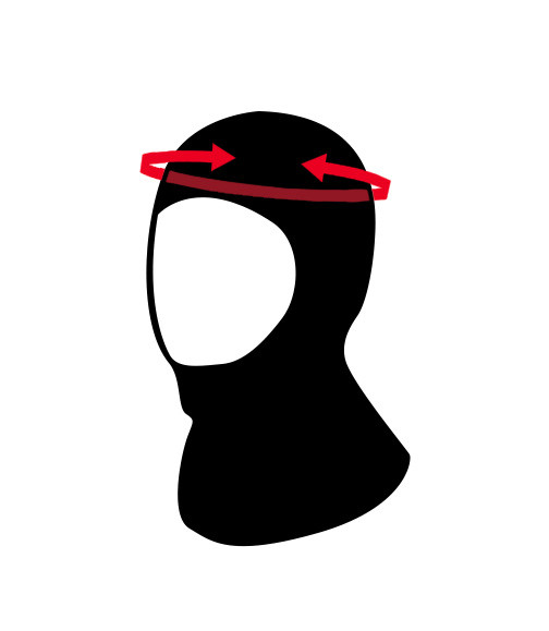 Vers les cagoules et bonnets SHARKSKIN