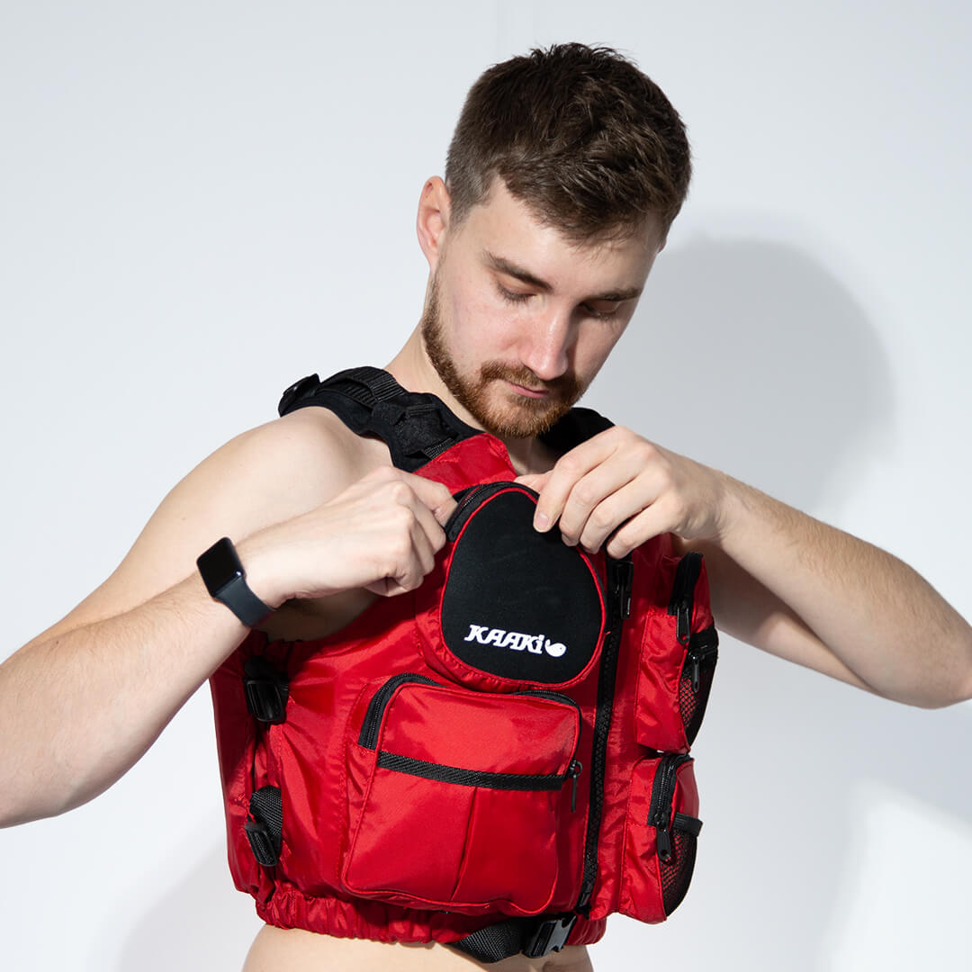 bo4525 gilet kaaki rouge m studio 02 light c aquadesign
