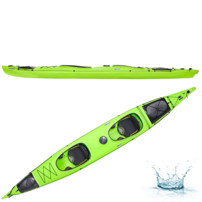 BKME0085-PRIJON-KAYAK DE RANDONNEE BIPLACE POSEIDON-VERT-CLAIR