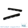 TUBES DE PROTECTION ECKLA POUR BARRES DE TOIT RECTANGULAIRES - LONGUEUR 50 CM (PAIRE DE) - MOTIF WINDSURF