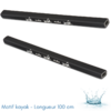 TUBES DE PROTECTION ECKLA POUR BARRES DE TOIT RECTANGULAIRES - LONGUEUR 50 CM (PAIRE DE) - MOTIF KAYAK-100CM