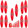 BSUP0073-LOT-DRAGOROSSI-LOT DE FLOTTEURS DE SUP ALOHA BASE-LOT10
