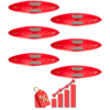 BSUP0073-LOT-DRAGOROSSI-LOT DE FLOTTEURS DE SUP ALOHA BASE-LOT6