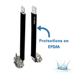 TGEN0006-H40-RECT-ECKLA-PAIRE DE PORTANTS VERTICAUX HAUTEUR 40 CM POUR BARRES DE TOIT RAINUREE-4