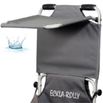 TGEN0050-ECKLA-PARE-SOLEIL  PARE-VENT POUR CHARIOT ECKLA BEACH-ROLLY-GRIS
