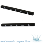 TUBES DE PROTECTION ECKLA POUR BARRES DE TOIT RECTANGULAIRES - LONGUEUR 50 CM (PAIRE DE) - MOTIF WINDSURF-75CM