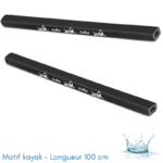 TUBES DE PROTECTION ECKLA POUR BARRES DE TOIT RECTANGULAIRES - LONGUEUR 50 CM (PAIRE DE) - MOTIF KAYAK-100CM