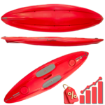 BSUP0073-LOT-DRAGOROSSI-LOT DE FLOTTEURS DE SUP ALOHA BASE-ROUGE-3