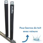 TGEN0006-H40-RAIN-ECKLA-PAIRE DE PORTANTS VERTICAUX HAUTEUR 40 CM POUR BARRES DE TOIT AVEC RAINURE - 2