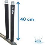 TGEN0006-H40-RAIN-ECKLA-PAIRE DE PORTANTS VERTICAUX HAUTEUR 40 CM POUR BARRES DE TOIT AVEC RAINURE - 3
