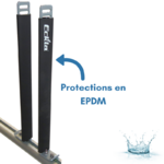 TGEN0006-H40-RAIN-ECKLA-PAIRE DE PORTANTS VERTICAUX HAUTEUR 40 CM POUR BARRES DE TOIT AVEC RAINURE - 5