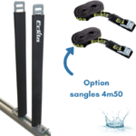 TGEN0006-H40-RAIN-ECKLA-PAIRE DE PORTANTS VERTICAUX HAUTEUR 40 CM POUR BARRES DE TOIT AVEC RAINURE - 8