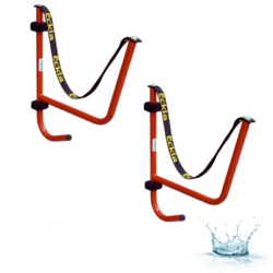 Support Mural Pliable Pour Coffre De Toit / Canoë - 50 Kg, Télescopique 42-58 Cm, Aluminium Robuste