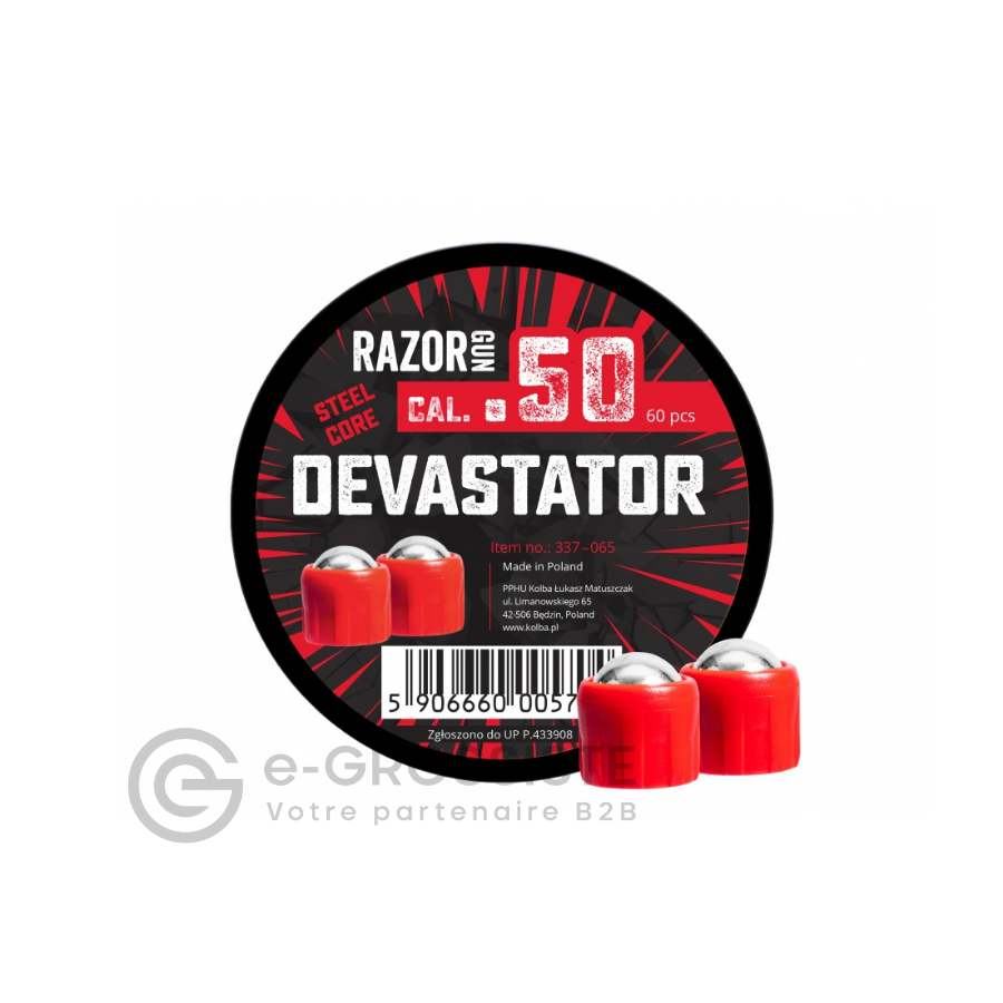 billes-devastator-calibre-50-marque-razor-gun-compatible-umarex-hdr50-photo-produit-egrossiste-importateur-razorgun-distributeur-france-b2b-60-pieces