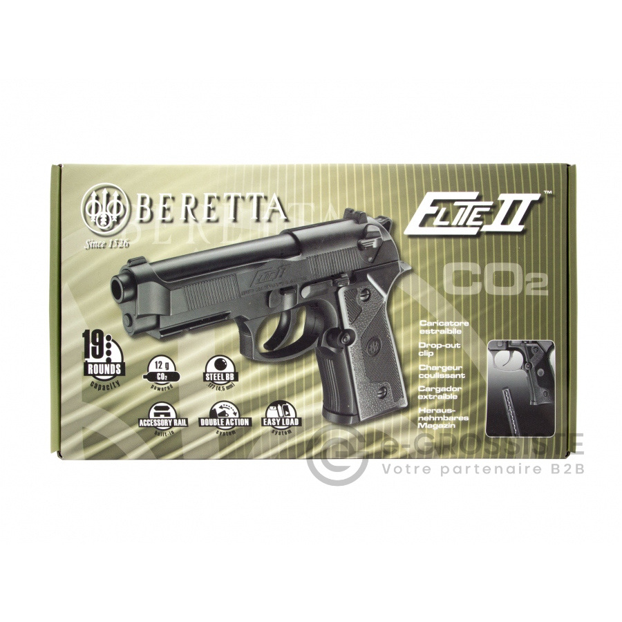 Pistolet  Beretta Elite II 4,5 mm BB CO2