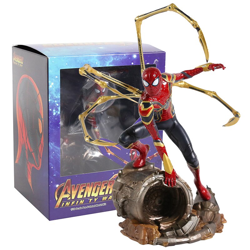 Statue-d-araign-e-en-fer-de-Marvel-Avengers-Infinity-War-figurine-d-action-Spiderman-en